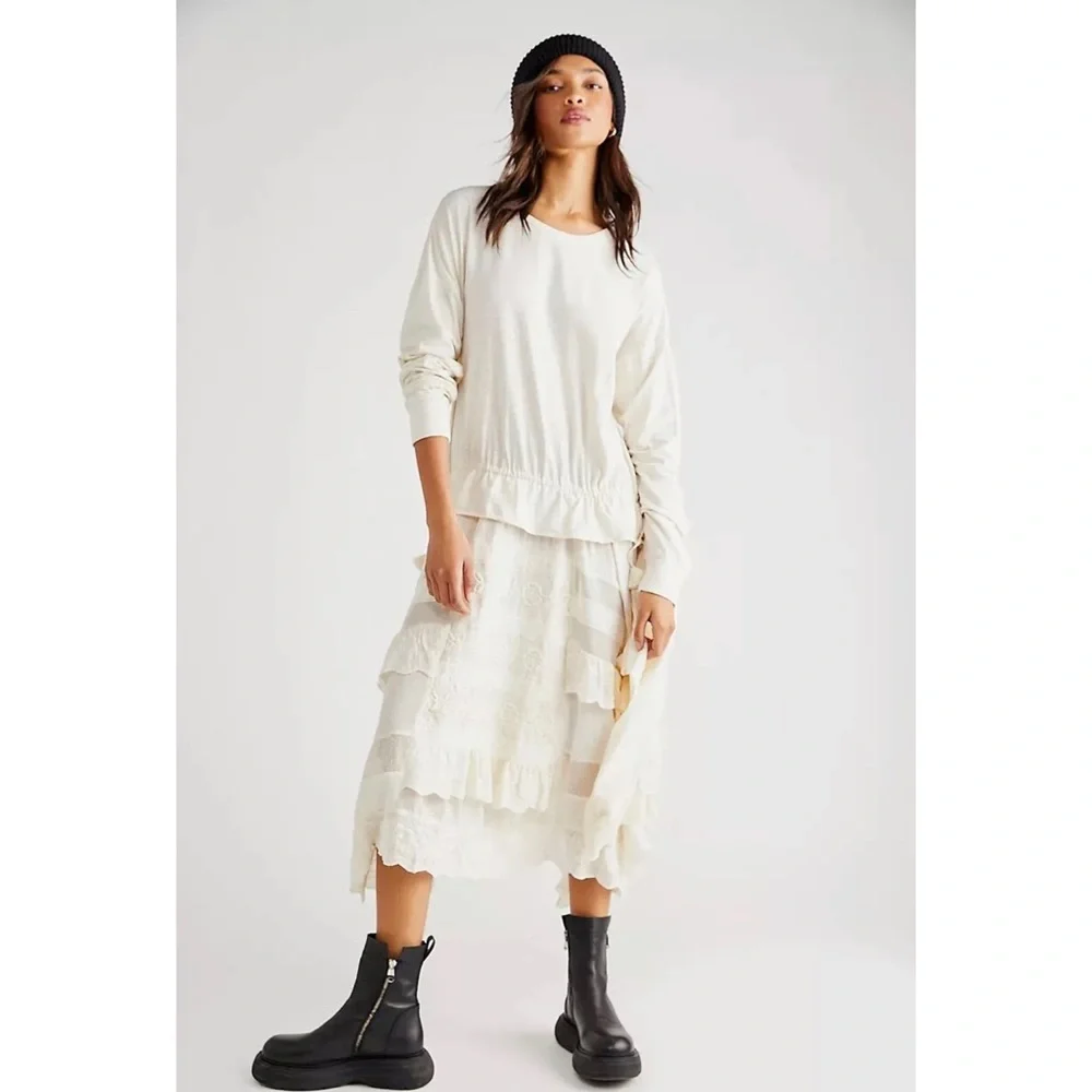 Free People Chateaux Maxi Top
